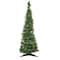 4ft. Pre-Lit Green Tinsel Pop-Up Artificial Christmas Tree, Clear Lights